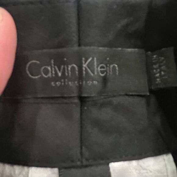calvin klein collection womens navy cotton tailored slim Dress Pant size 2 38 IT - Picture 12 of 14